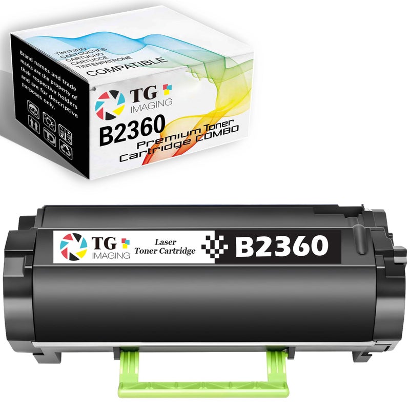 TG Imaging Compatible B2360dn Toner Cartridge Replacement for Dell B2360 Toner B2360d B2360dn 2360dn B3460dn B3465dn B3465dnf Laser Printer (331-9805, M11XH, C3NTP, 1-Pack Black High Yield) - Image 1